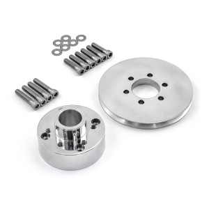 Ford SB 289 302 Windsor Supercharger Crank Hub 1v Groove Accessory Drive Pulley