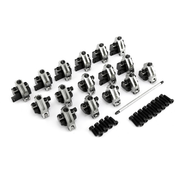 Speedmaster® PCE261.1060.01 Chevy BBC 454 Shaft Mount 1.7 Ratio Aluminum Race Rocker Arms Set w/ Hardware