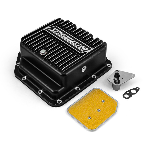Speedmaster® PCE221.1024.02 GM Turbo TH350 Black Extra Capacity Aluminum Transmission Oil Pan Kit