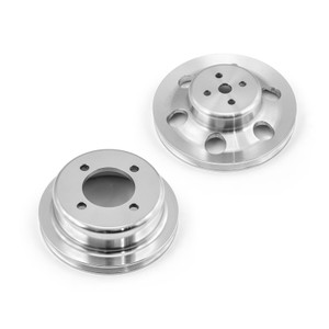 Ford 302 351C Cleveland Billet Aluminum 1 V Groove Crank & Water Pump Pulley Set