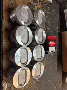 Enginetech P1548(8)-STD Piston Fits Ford 7.5L 460 Dish Top Piston Rings Included