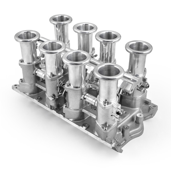 Speedmaster® 1-148-006 Ford 351W Windsor Downdraft 8 Stack EFI Intake Manifold System Complete Polished