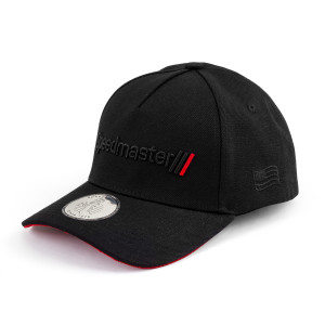 Speedmaster 5-Panel Curved Brim Snapback Cap – Stealth Edition