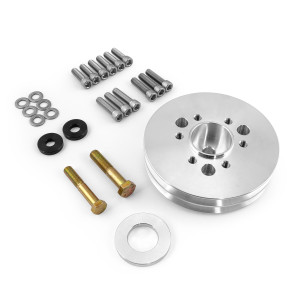 Chevy SBC 350 2v Supercharger 2 Groove Accessory Drive Pulley