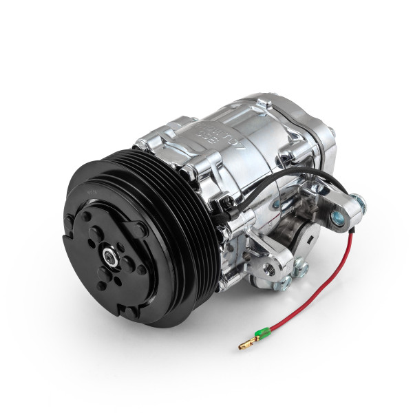 Speedmaster® PCE413.1004.01 Serpentine Belt Sanden Style 7176 Small Body Chrome AC Air Compressor