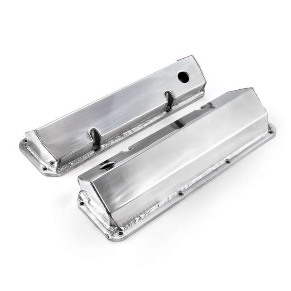 Speedmaster : Outlet® OUT-29655184 Ford 351C Cleveland Polished Fabricated Valve Covers Tall w/ Hole