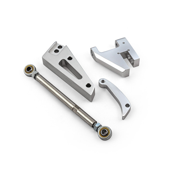 Speedmaster® PCE360.1102 Chevy SBC 350 100 Amp 3 Wire Alternator & SWP Aluminum Bracket Kit Polished