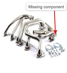 1991-1999 Jeep Wrangler 4.0L Stainless Steel Header with Collector and Hardware