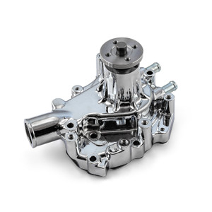 Ford SB 289 302 351 Windsor High Volume Aluminum Driver Side Water Pump Chrome