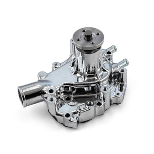 Ford SB 289 302 351 Windsor High Volume Aluminum Driver Side Water Pump Chrome
