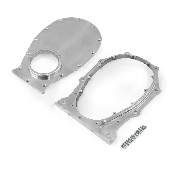 Speedmaster® PCE265.1037 Mopar Chrysler BB 383 440 Aluminum Removable Cam Plate Timing Chain Cover