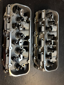 Chevy BBC 454 320cc 119cc Solid Flat Assembled Cylinder Heads