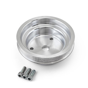 Chevy SBC Billet Aluminum Short Water Pump SWP Serpentine Pulley