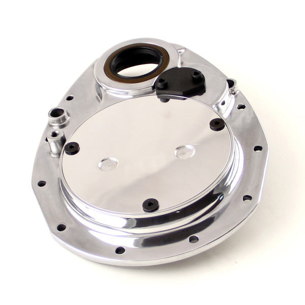 Speedmaster : Outlet® OUT-29797551 Chevy SBC 350 Single Idler Noisey Timing Gear Drive & Aluminum Timing Cover Set