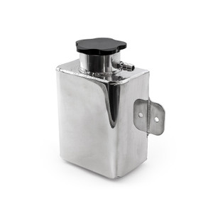 Universal Aluminum Fabricated Coolant Expansion Tank Polished With Billet Neck