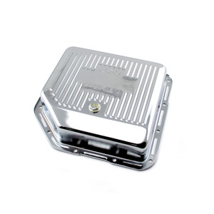 Turbo TH350 Deep Transmission Oil Pan Chrome Finned