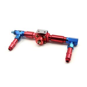 9/16-24 Aluminum Carburetor Fuel Inlet Log & Regulator (Suits: BG & Speedmaster)